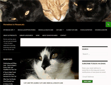 Tablet Screenshot of homelesstohousecats.com